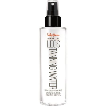 Sally Hansen Airbrush Legs Tanning Water Spray-On Self Tanning  Mist Autobronceador corporal transparente para un tono uniforme natural y brillante 200 ml