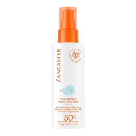 Lancaster Sun Sensitive Wet Skin Application Spf 50+ Protector solar infantil gracias a su fórmula delicada y cuidadosa 150 ml