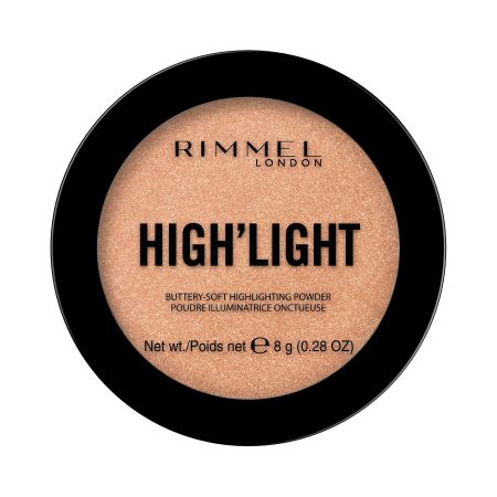 Rimmel London High'Light Buttery-Soft Highlighting Powder Polvos iluminadores reflejos ligeros y radiantes durante todo el día
