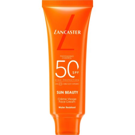 Lancaster Sun Beauty Sublime Tan Face Cream Spf 50 Protector solar facial potencia el bronceado para un acabado radiante y uniforme 50 ml