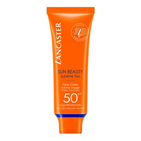 Lancaster Sun Beauty Sublime Tan Face Cream Spf 50 Protección solar facial potenciador de bronceado radiante y uniforme 50 ml