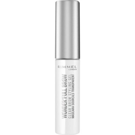 Rimmel London Wonder'Full Brow Clear Brow Styling Gel Gel fijador de cejas de textura ligera y suave ofrece efecto completo y terso 24 horas