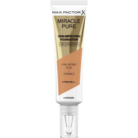 Max Factor Miracle Pure Base maquillaje foundation con protección solar spf-30 hydration 24 hr.