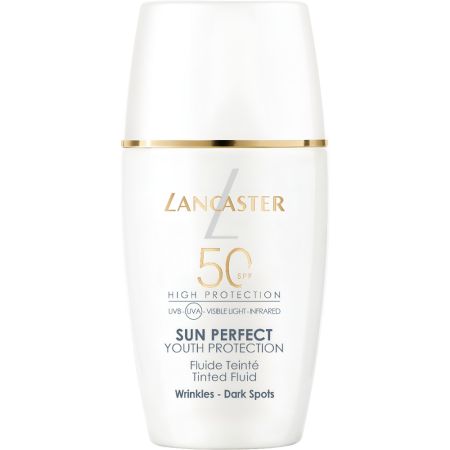 Lancaster Sun Perfect Fluide Solaire Perfecteur Spf 50 Protector facial iluminador con tecnología antiedad 30 ml