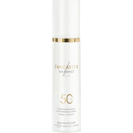 Lancaster Sun Perfect Crème Solaire Eclat Spf 50 Protección solar facial antiedad previene y contribuye a corregir arrugas y manchas oscuras 50 ml