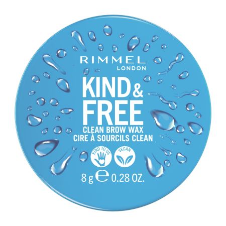 Rimmel London Kind & Free Clean Brow Wax Fijador de cejas cera de vegana y sostenible para unas cejas definidas