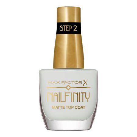 Max Factor Step 2 Nailfinity Matte Top Coat Edición Limitada Tratamiento superior para uñas efecto gel y con alto brillo inspirada en la magia de hollywood