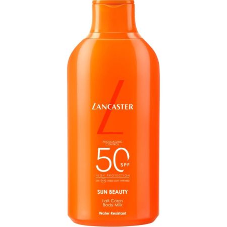 Lancaster Confort Milk Lait Comfort Spf 50 Leche solar corporal proprociona bronceado luminoso radiante y de larga duración  400 ml
