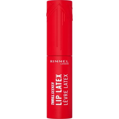 Rimmel London Thrill Seeker Lip Latex Brillo de labios de color intenso y duradero con exclusivo aplicador para acabado ultrasuave e imparable