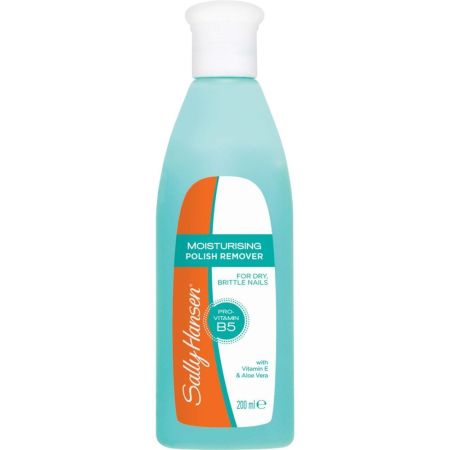 Sally Hansen Moisturizing Polish Remover Pro Vitamin B5 Quitaesmalte hidratante rápido para uñas secas y quebradizas 200 ml
