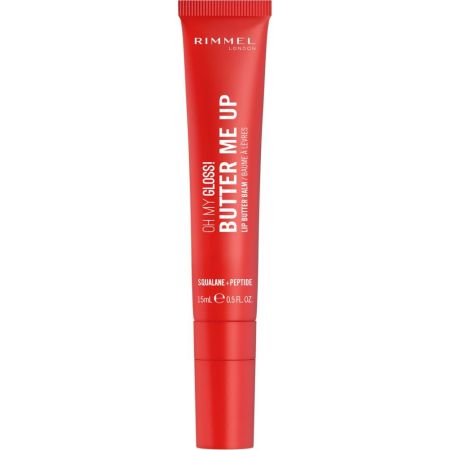 Rimmel London Oh My Gloss! Butter Me Up Lip Butter Balm Bálsamo labial ultrahidratante y cremoso ofrece sensación de confort inmediato para aspecto más relleno