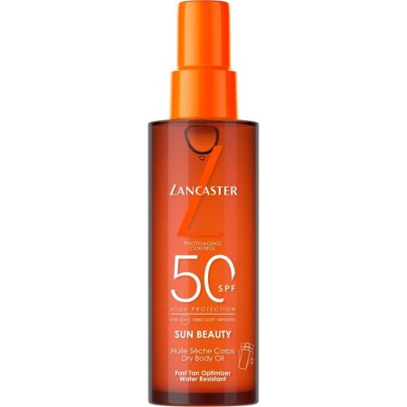 Lancaster Sun Beauty Fast Tan Optimizer Satin Dry Oil Spf 50 Aceite solar protector acelerador del bronceado 150 ml