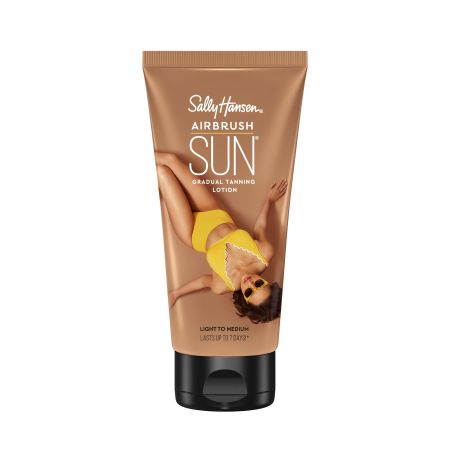 Sally Hansen Airbrush Sun Gradual Tanning Lotion Loción corporal autobronceadora luminosidad instantánea y bronceado perfecto 75 ml