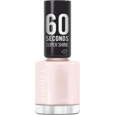 Rimmel London Super Shine 60 Seconds Esmalte de uñas de alto impacto y color ultrabrillante consigue manicura perfecta en solo 60 segundos