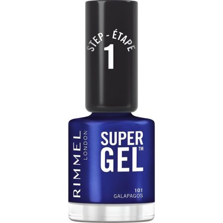 Rimmel London Super Gel Step 1 Esmalte de uñas ofrece hasta 14 días de color y brillo en gel sin necesidad de lámpara