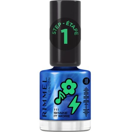 Rimmel London Spotify Super Gel Step 1 Edición Limitada Esmalte de uñas efecto gel para color y brillo hasta 14 días sin necesidad de lámara uv escanea dale al play y brilla con tu look