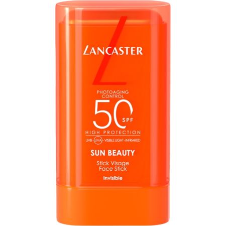 Lancaster Sun Beauty Face Stick Spf50 Stick solar traslúcido para rostro y otras zonas concretas sensibles resistente al agua y al sudor 20 gr