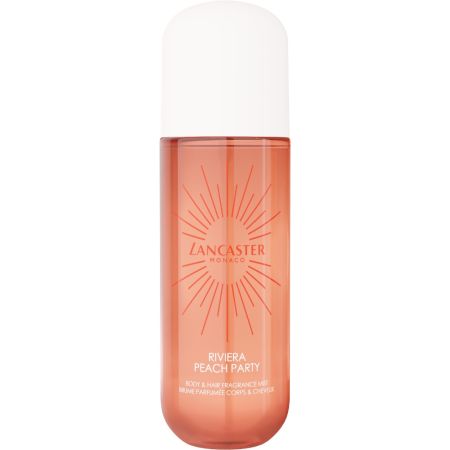 Lancaster Riviera Peach Party Body & Hair Fragrance Mist Body y hair mist captura la esencia del glamour veraniego sin esfuerzo 236 ml
