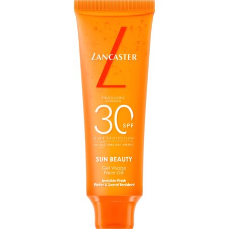 Lancaster Sun Sport Protection In Motion Invisible Face Gel Spf 30 Protector solar facial resistente al sudor y al agua 30 ml