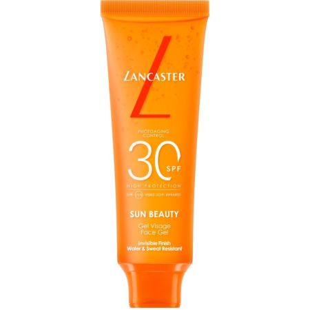 Lancaster Sun Sport Protection In Motion Invisible Face Gel Spf 30 Protector solar facial resistente al sudor y al agua 30 ml