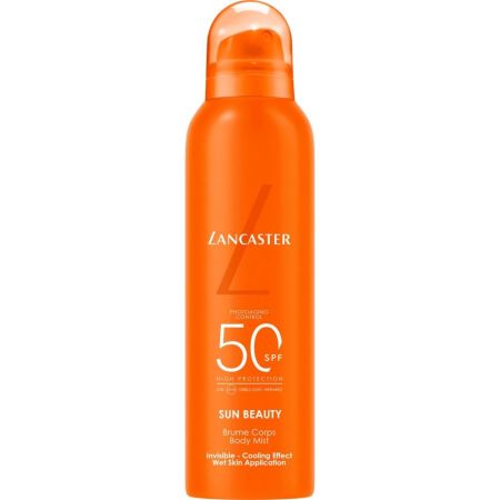 Lancaster Sun Sport Cooling Invisible Body Mist Spf 50 Bruma solar corporal no grasa resistente al agua y al sudor para actividades deportivas intensas 200 ml