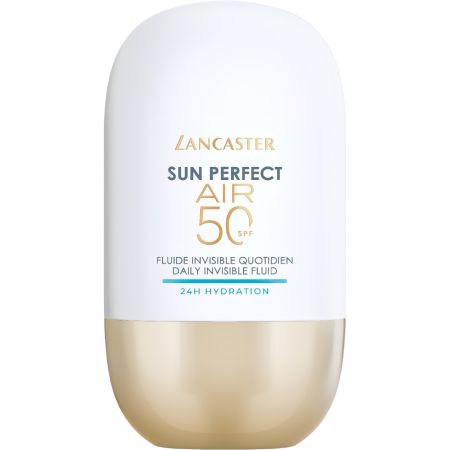 Lancaster Sun Perfect Air 24h Hydration Fluide Invisible Spf 50 Fluido solar facial de textura ultraligera ofrece beneficios hidratantes hasta 24 hora de duración 40 ml