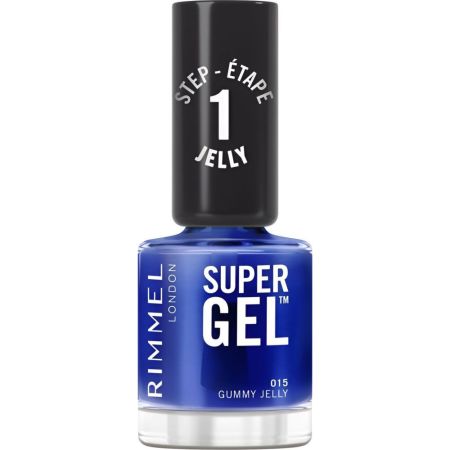 Rimmel London Super Gel Step 1 Jelly Esmalte de uñas ofrece hasta 14 días de color y brillo en gel sin necesidad de lámpara