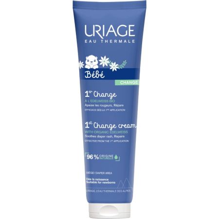 Uriage Bébé Change Cream Crema para bebés protege contra rozaduras calmando la dermatitis causada por el pañal con ingredientes naturales 100 ml