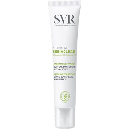 Svr Sebiaclear Active Gel Correcteur Intensif Gel facial concentrado intensivo para granos y espinillas con ingredientes activos dermatológicos 40 ml