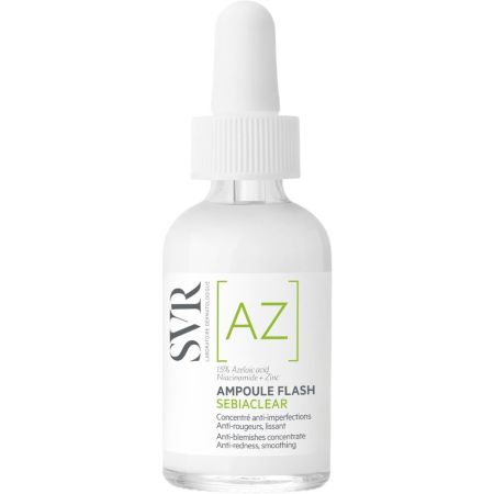 Svr Sebiaclear Ampoule Flash Concentrado facial antiimperfecciones calma la piel reduciendo enrojecimiento y marcas 30 ml