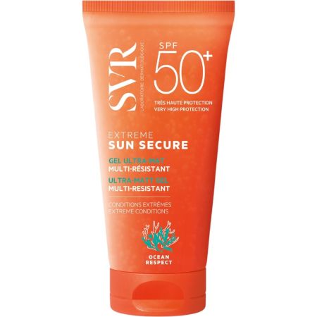 Svr Sun Secure Extreme Gel Ultra-Mat Spf 50+ Gel solar facial de textura no grasa ofrece un acabado ultramate multirresistente con aroma veraniego 50 ml
