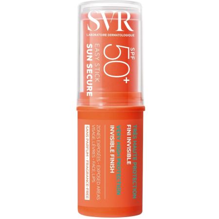 Svr Sun Secure Eausy Stick Trés Haute Protection Spf 50+ Stick solar facial sin perfume de textura invisible y fácil aplicación ideal para llevar a cualquier parte 10 gr