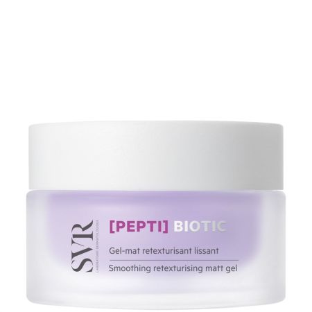 Svr [Pepti] Biotic Gel-Mat Retexturisant Lissant Tratamiento facial de textura gel alisa las irregularidades controlando brillos para un acabado mate hasta 24 horas 50 ml