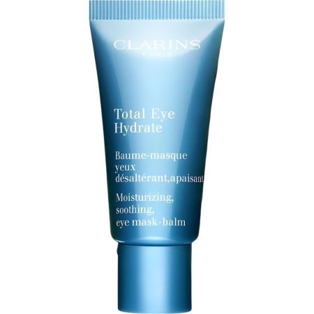 Clarins Total Eye Hydrate Baume-Masque Yeux Contorno de ojos hidratante refrescante calmante e iluminador para mirada fresca y revitalizada 20 ml