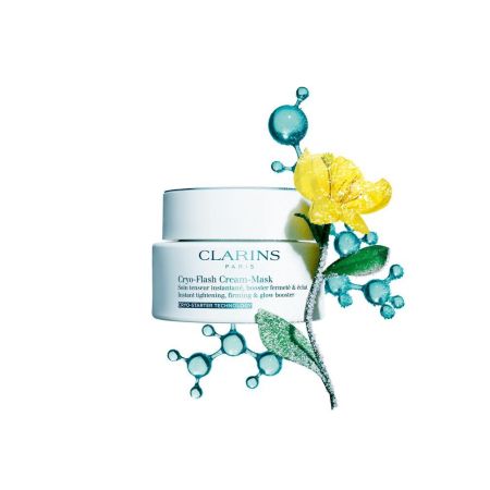 Clarins Cryo-Flash Cream-Mask Mascarilla facial tratamiento 7 días antiedad con efecto tensor y luminosidad inmediato 75 ml