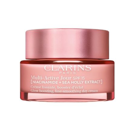 Clarins Multi-Active Jour Spf 15 Crema de día nutritiva alisadora y potenciadora de la luminosidad piel lisa y más joven 50 ml