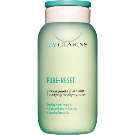 Clarins My Clarins Pure-Reset Lotion Pureté Matifiante Tónico facial limpiador profundo lucha contra las impurezas equilibra la piel y alisa su superficie 200 ml