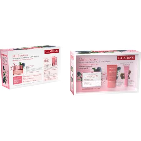 Clarins Multi-Active Jour Piel Seca Estuche Crema de día tratamiento experto de las primeras arrugas para piel seca 50 ml