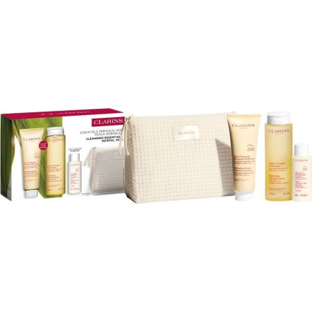 Clarins Cleansing Essentials Normal Skin Estuche Tratamiento facial para tu rutina de limpieza eficaz ofrece suavidad y frescor