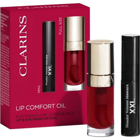 Clarins Lip Comfort Oil Estuche Aceite labial nutritivo con color para unos labios brillantes realzados y duraderos