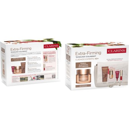 Clarins Extra-Firming Jour Piel Seca Estuche Crema de día hidratante antiedad reafirmante para piel luminosa alisada y más joven 50 ml