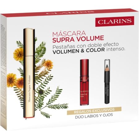 Clarins Mascara Supra Volumen Estuche Máscara de pestañas de doble efecto con intenso volumen capaz de potenciar por sí sola cualquier mirada