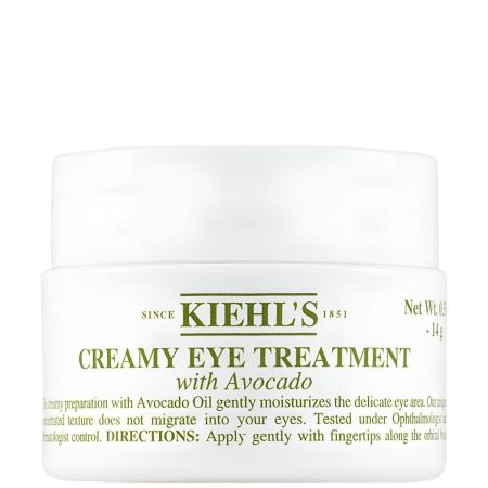 Kiehl'S Creamy Eye Treatment With Avocado Contorno de ojos hidratante con textura rica y cremosa restaura los lípidos de la barrera cutána