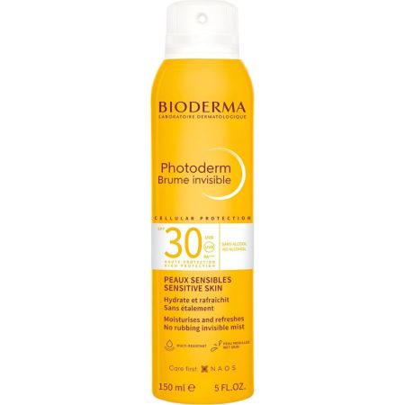Bioderma Photoderm Brume Invisible Spf 30 Protector solar facial sin alcohol efecto refrescante y resistente al agua 150 ml