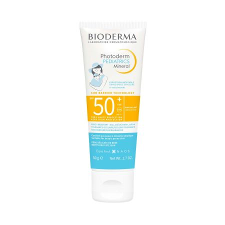 Bioderma Photoderm Pediatrics Mineral Spf 50+ Protector solar facial dermatológico para toda la familia 50 gr