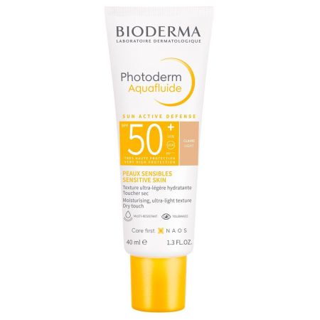 Bioderma Photoderm Aquafluide Spf 50+ Protector solar facial proporciona una protección óptima contra los estragos de los rayos 40 ml