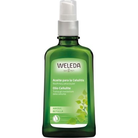 Weleda Aceite Para La Celulitis Abedul Aceite corporal anticelulítico no graso de rápida absorción nutre tonifica y alisa la piel 100 ml