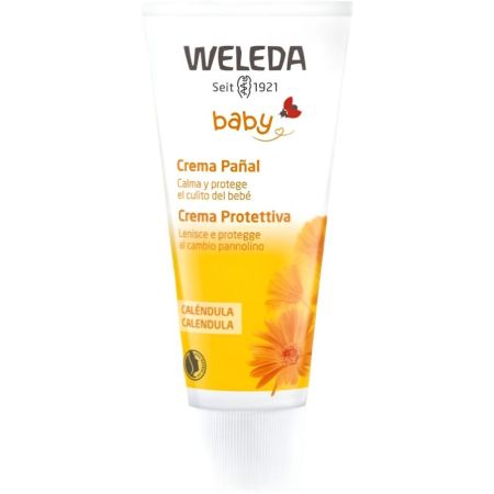 Weleda Baby Caléndula Crema Pañal Crema para pañal protege y alivia la piel enrojecida del culito del bebé 75 ml