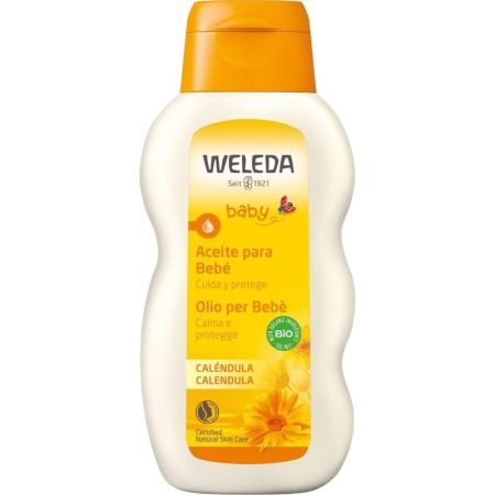 Weleda Baby Caléndula Aceite Para Bebé Aceite de caléndula cuida y protege la piel del bebé con propiedades suavizantes y regenerantes 200 ml