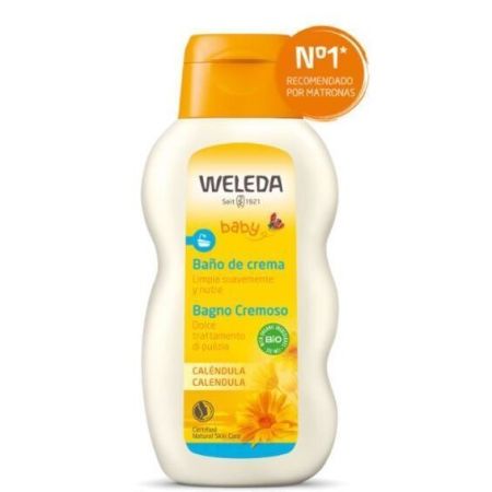 Weleda Baby Baño De Crema Baño de crema de caléndula limpia suavemente y nutre la piel de bebé 200 ml